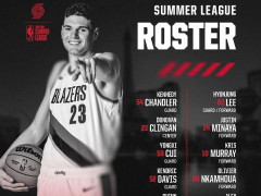 Trail Blazers Announce Summer League Roster: Cui Yongxi Wears Number 59, Kluge Leads with Li Xianzheng Included