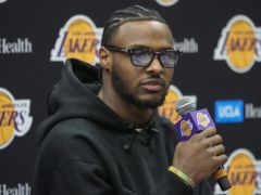 Brownie Debuts with Lakers Under LeBrons Watchful Eye! Bravely Confronts Pressure of Playing with Father, Reveals the True Reason Behind Choosing Number 9